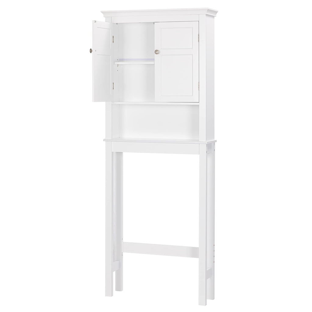 Over the Toilet Storage Cabinet with Doors and Adjustable Shelf I618944