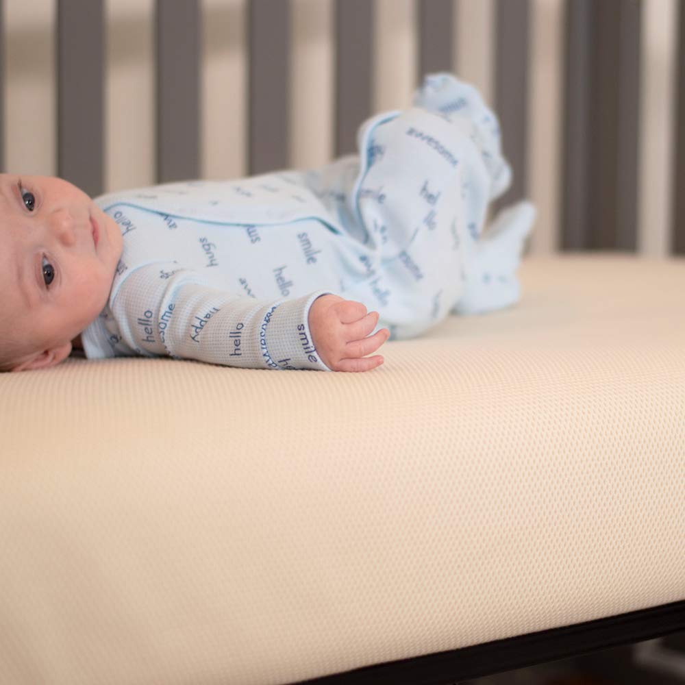 Organic 2-Stage 144 Coil Crib Mattress with Protector Pad D569580
