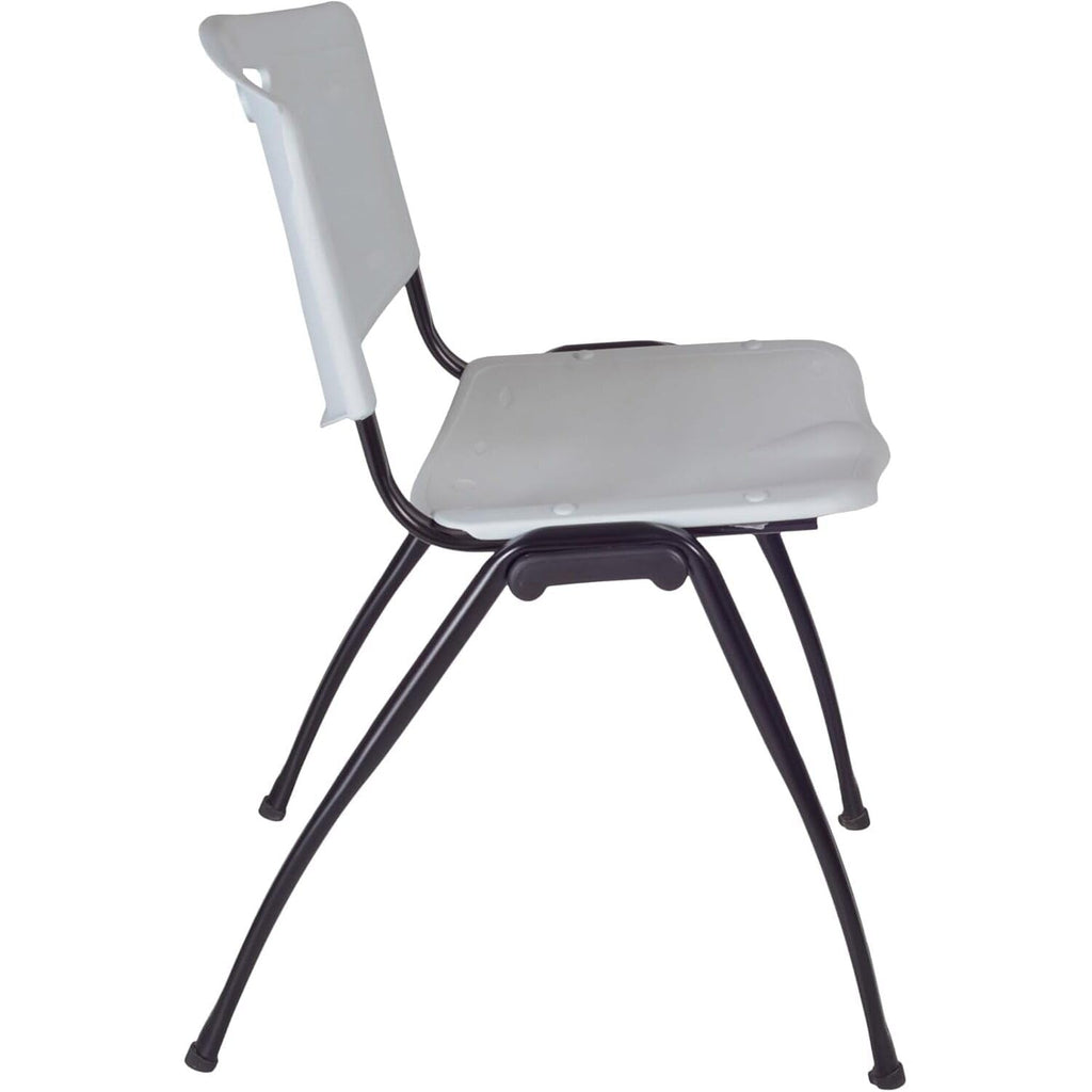 Round Breakroom Table Set with 4 Chairs Grey N236950