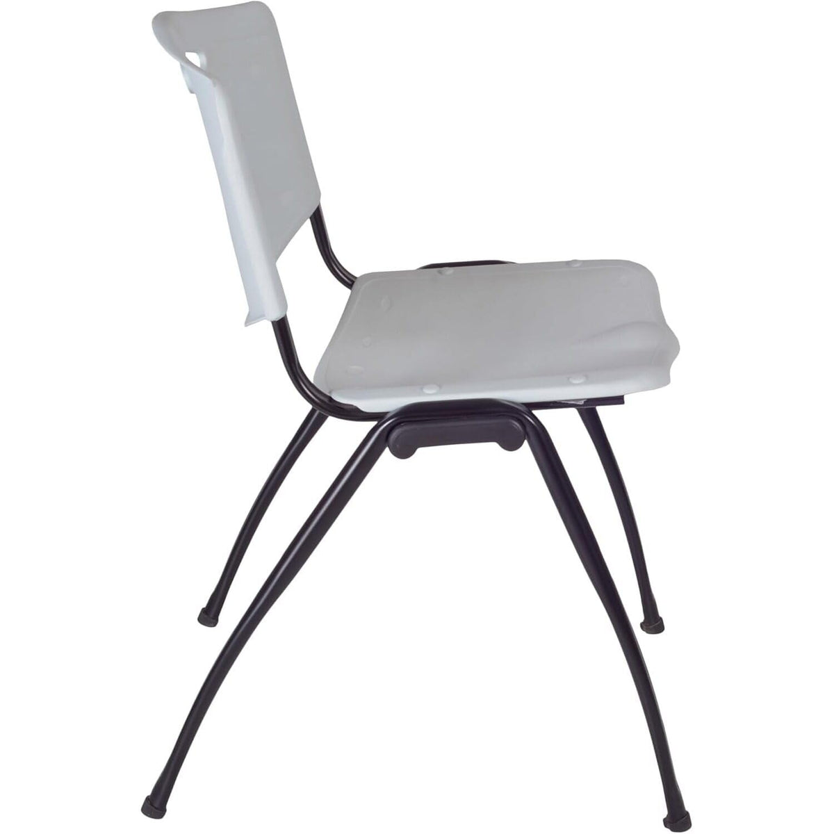 Round Breakroom Table Set with 4 Chairs Grey N236950