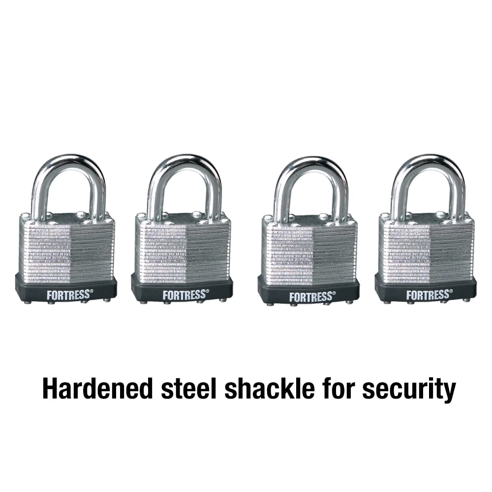 Laminated Steel Padlock 4-Pack Q259