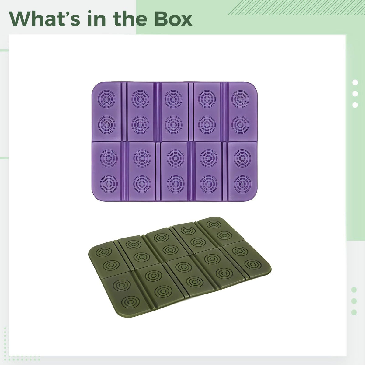 2 Pcs Waterproof Folding Foam Mats H2470