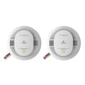 Hardwired Smoke & Carbon Monoxide Detector with Battery Backup, 2 Pack V2259