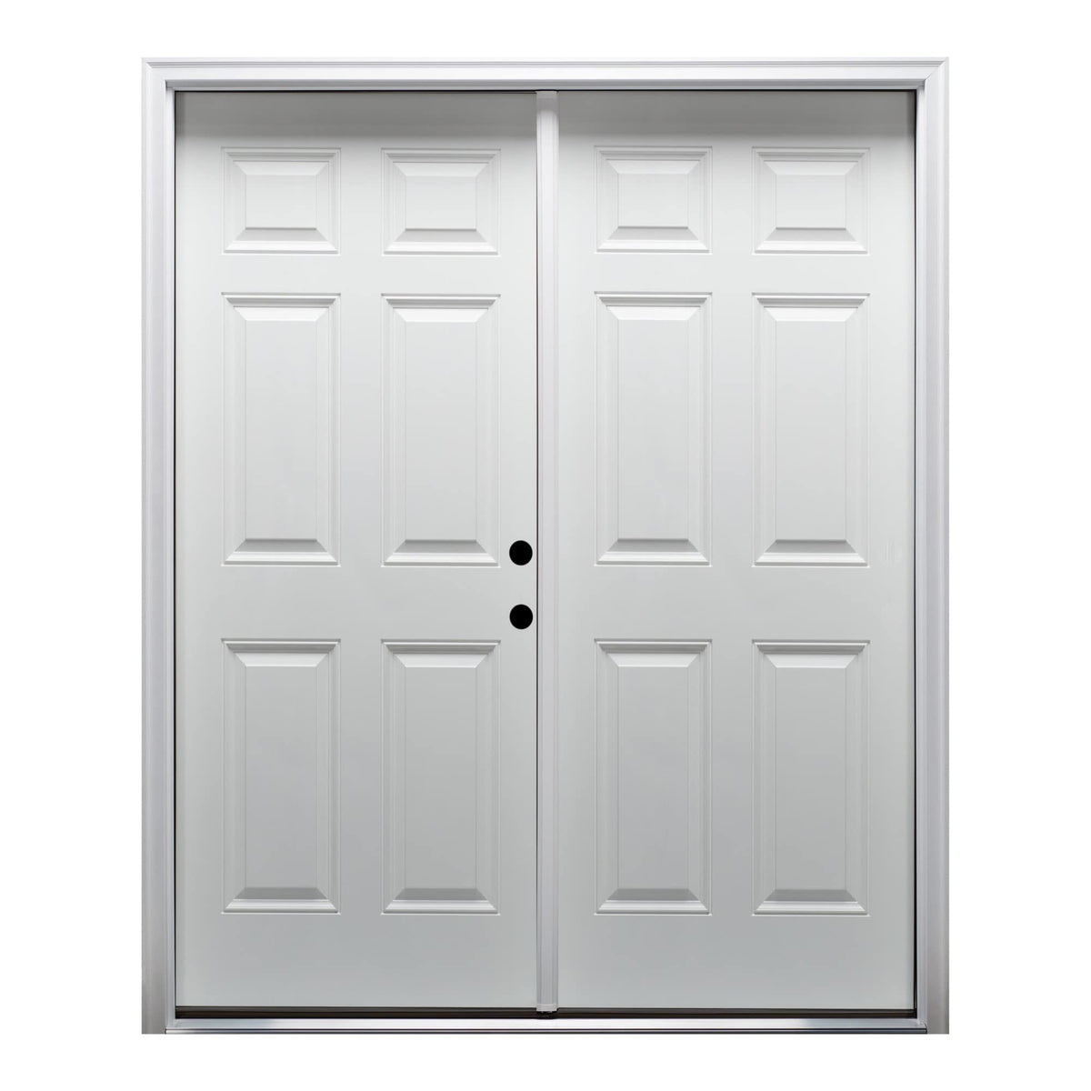 Primed Left Hand In-Swing 6-Panel Exterior Prehung Door D206
