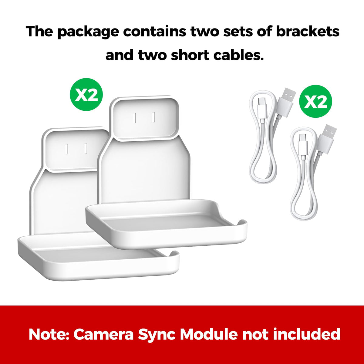 Wall Mount for Sync Module, 2 Pack B630442