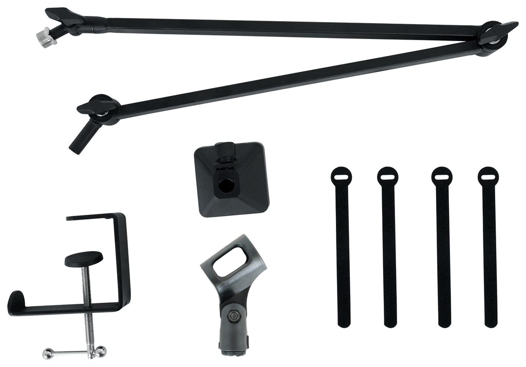 Front-Addressed Broadcast Podcast Microphone with Boom Arm and Desk Clamp Z588037