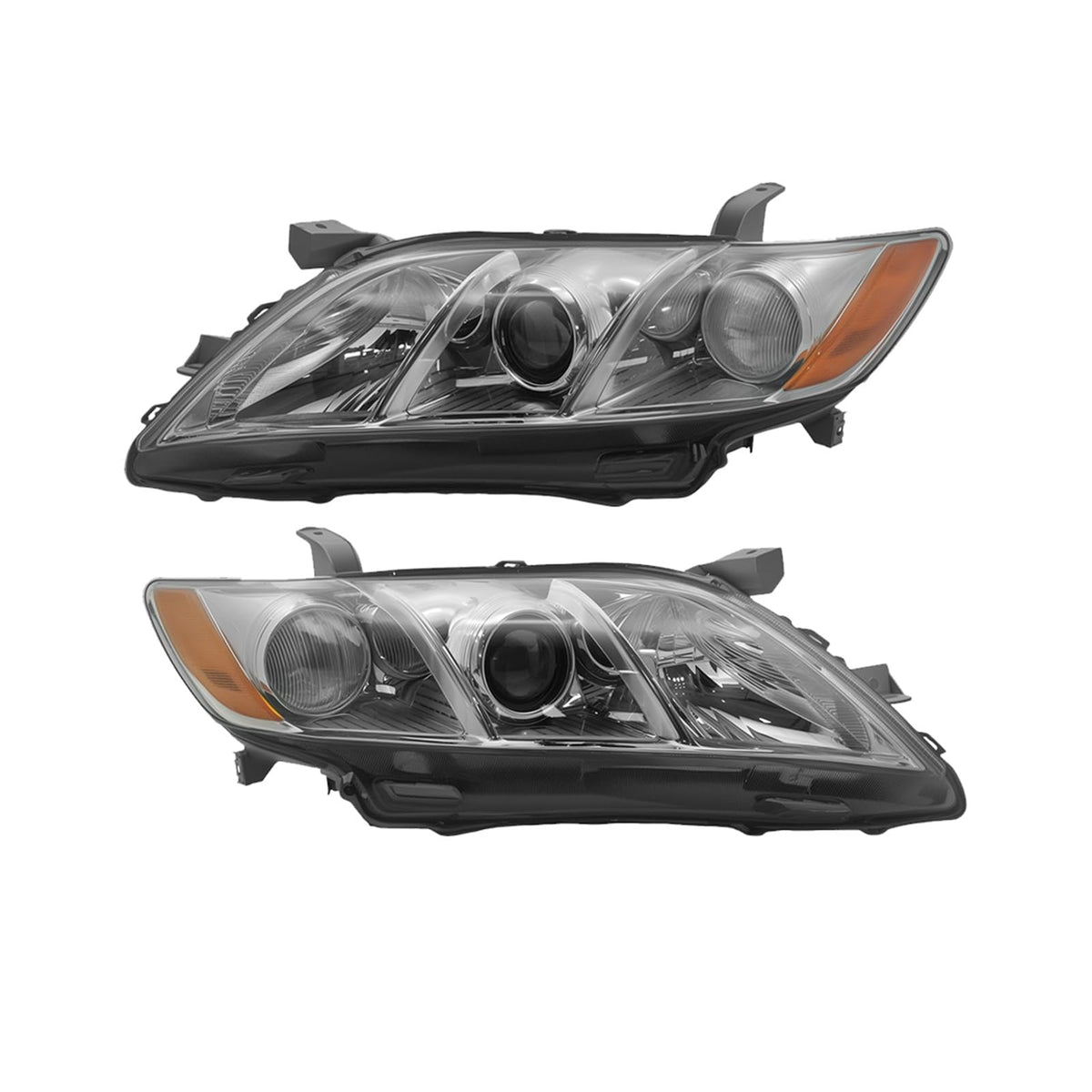 Pair of 2 Front Left-Right Headlights Assembly Replacement L463900