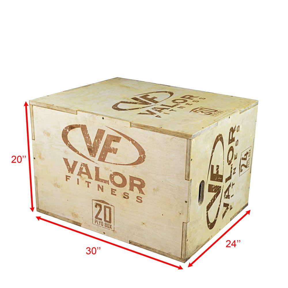 Wooden Plyometric Jump Box 20” x 24” x 30” U571211