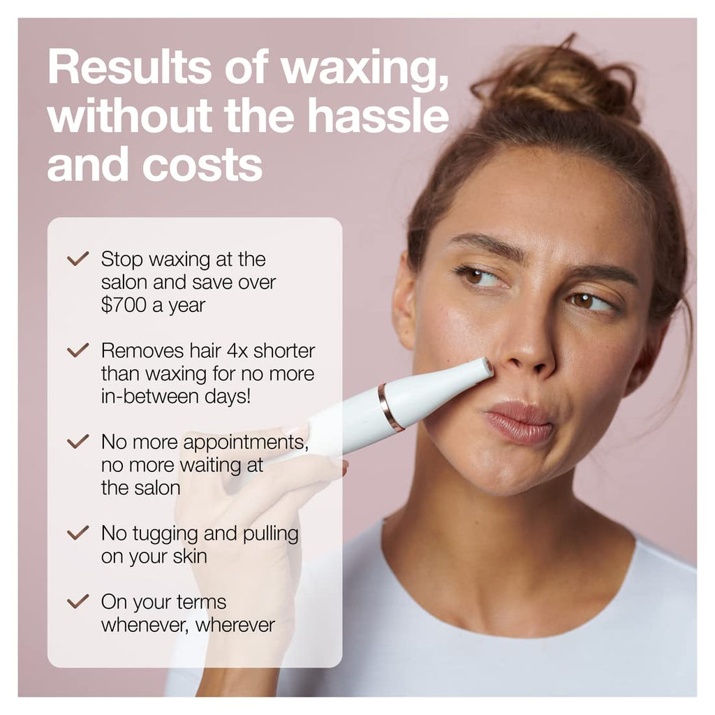 Facial Hair Removal Device 3-in-1 Epilating Cleansing Brush and Skin Toning X75637