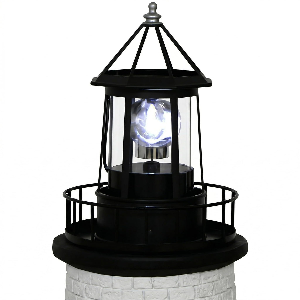 Solar Lighthouse Rotating LED Light IP65 Waterproof Outdoor Lamp F1342