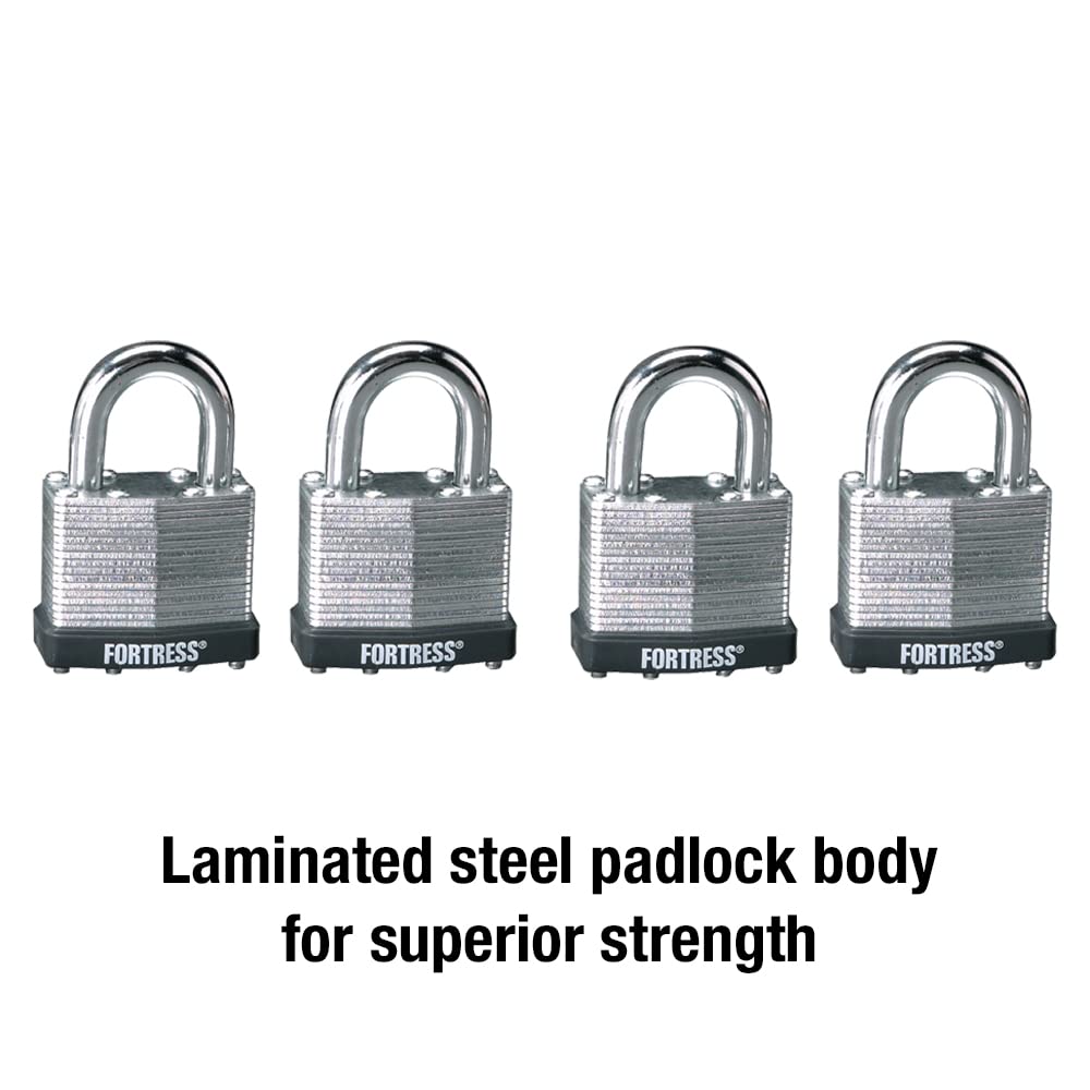 Laminated Steel Padlock 4-Pack Q259