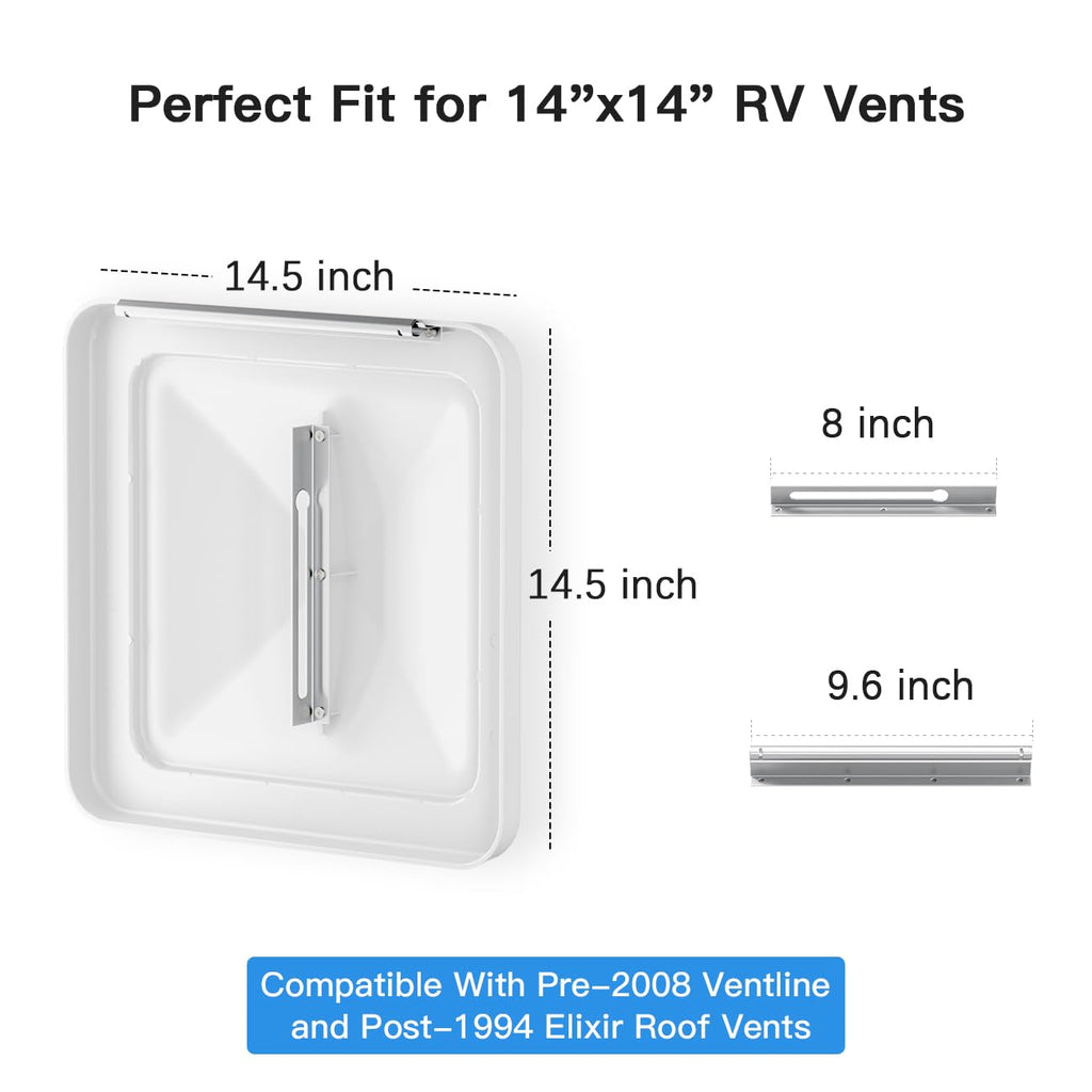 Aluminum RV Roof Vent Cover 14x14 In A516357