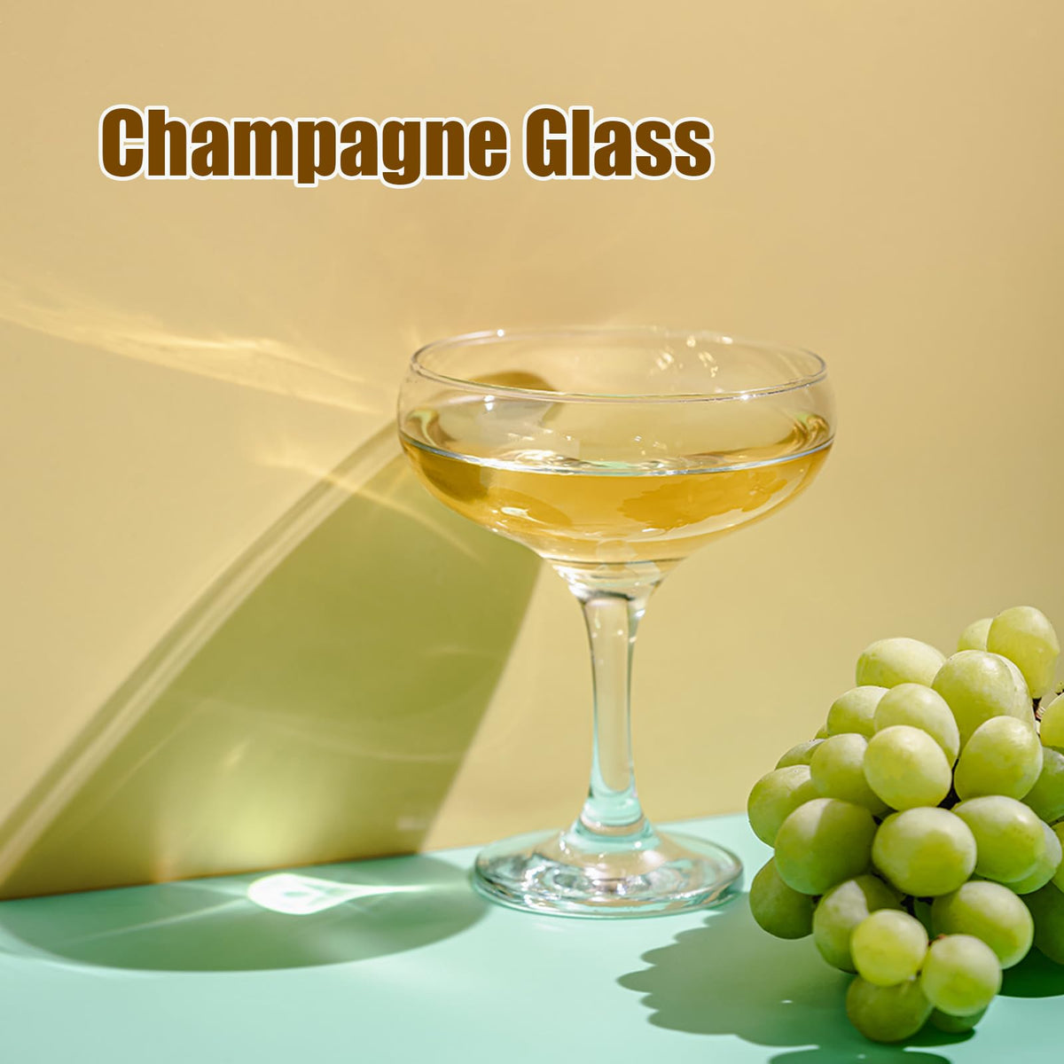 Clear 5.07 oz Stemmed Cocktail Glasses Set of 6 M285130