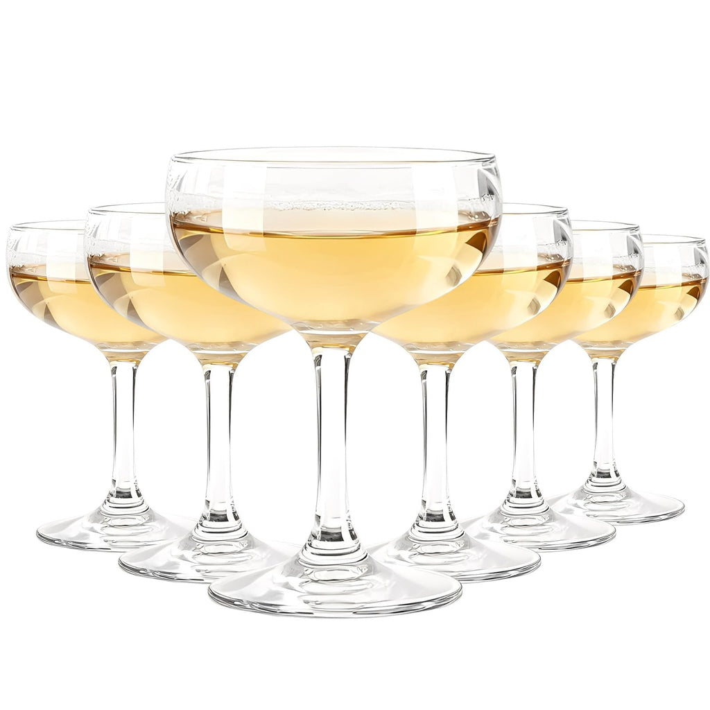Clear 5.07 oz Stemmed Cocktail Glasses Set of 6 M285130