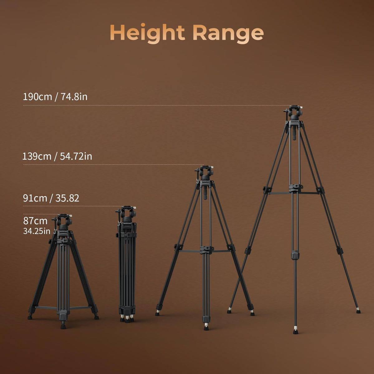 Carbon Fiber Tripod with Fluid Head V6178