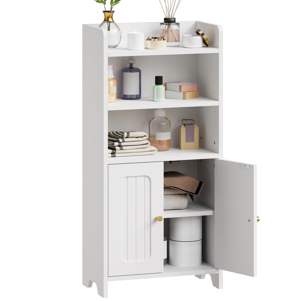 White 2 Door Bathroom Storage Cabinet X78239