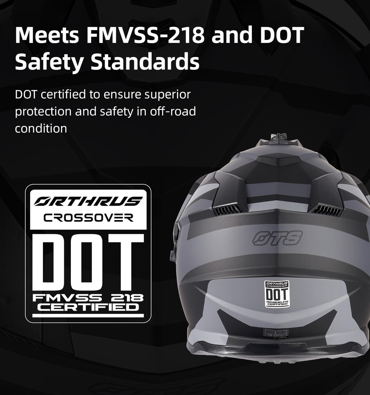 DOT Certified Dual Visor Motorcycle Helmet K220