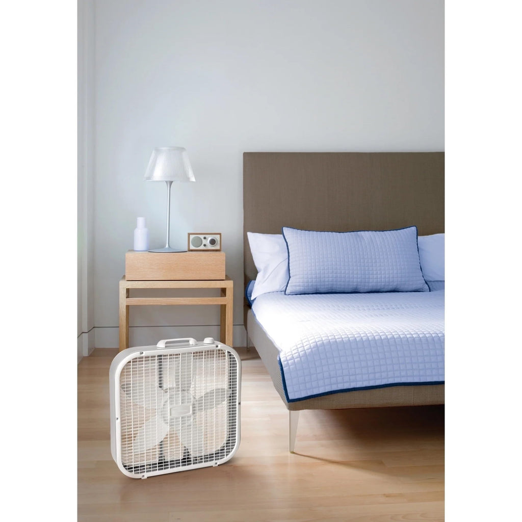 20" 3-Speed White Box Fan X876
