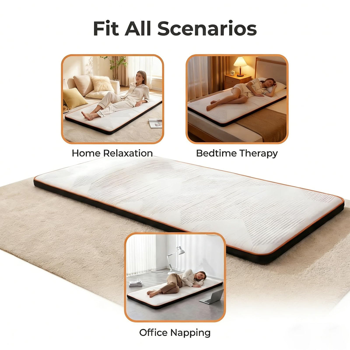 White Heated Full Body Massage Mat T33633