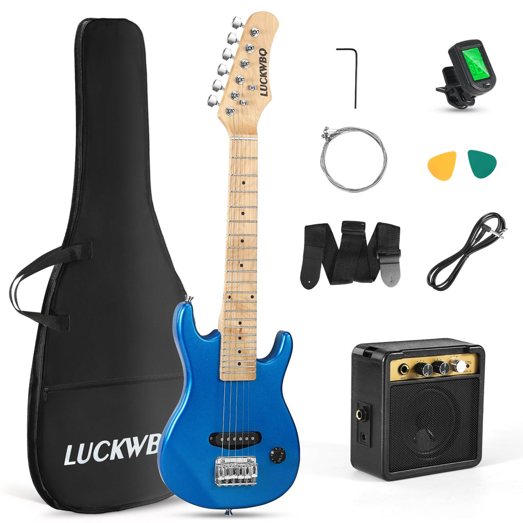 30 Inch Kids ST Style Mini Electric Guitar Beginner Kit with Amplifier G342