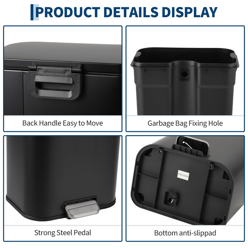 12L Stainless Steel Slim Trash Can C948