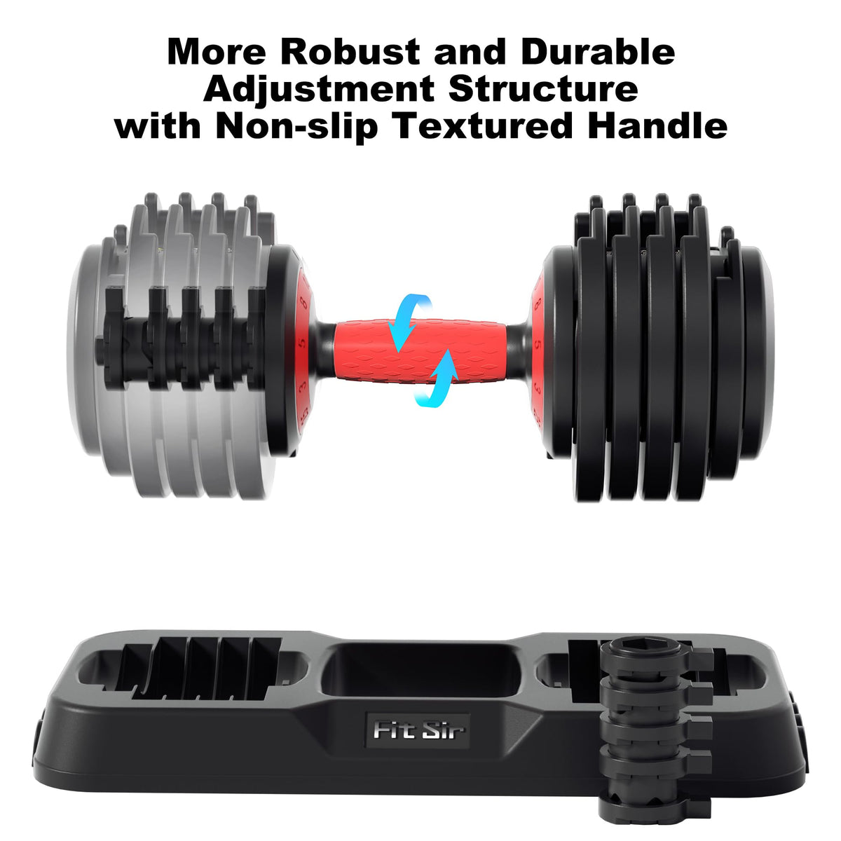 Adjustable Dumbbell Set 25LB/50LB/90LB with Storage Tray D590071