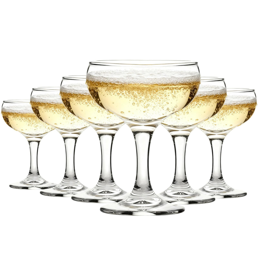 Clear 5.07 oz Stemmed Cocktail Glasses Set of 6 M285130