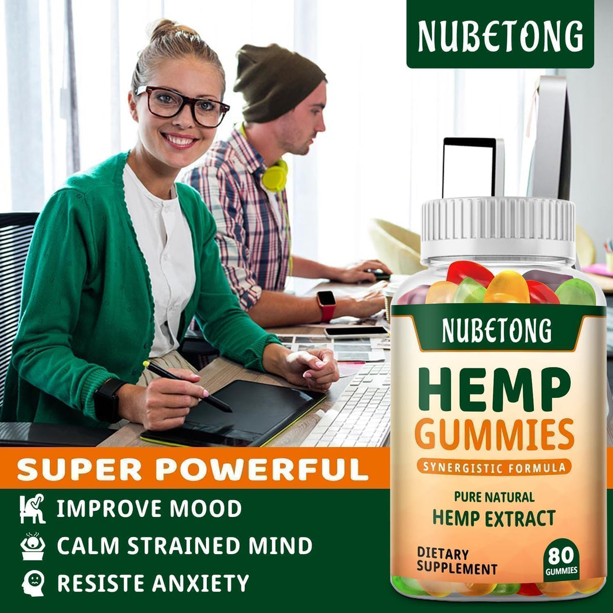 Organic Hemp Gummies Supplement X242