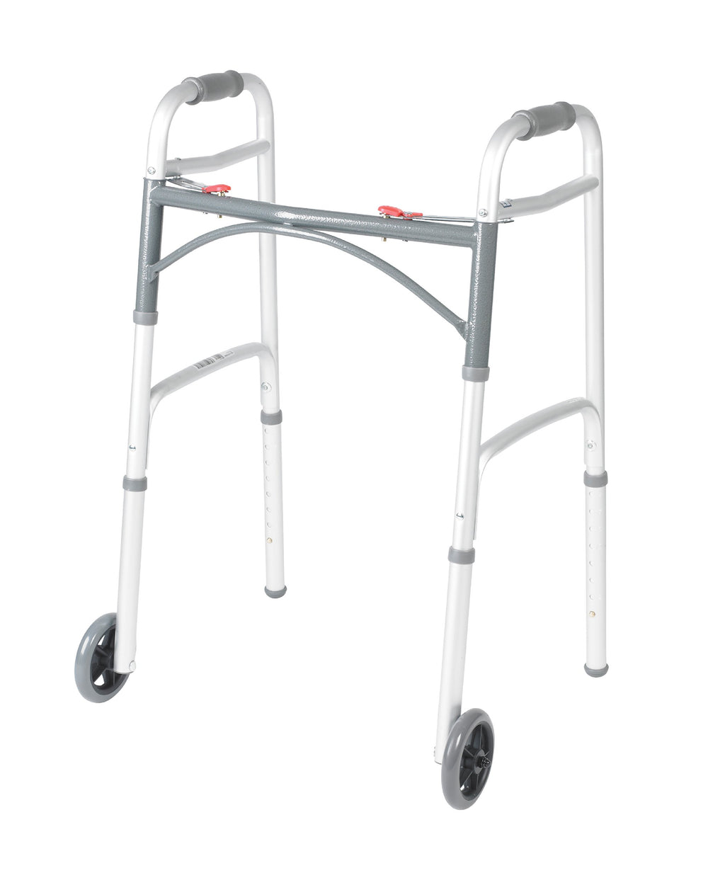 Shower Chair Bath Seat with Padded Arms and Adjustable Legs & Folding Walker with Wheels K10606