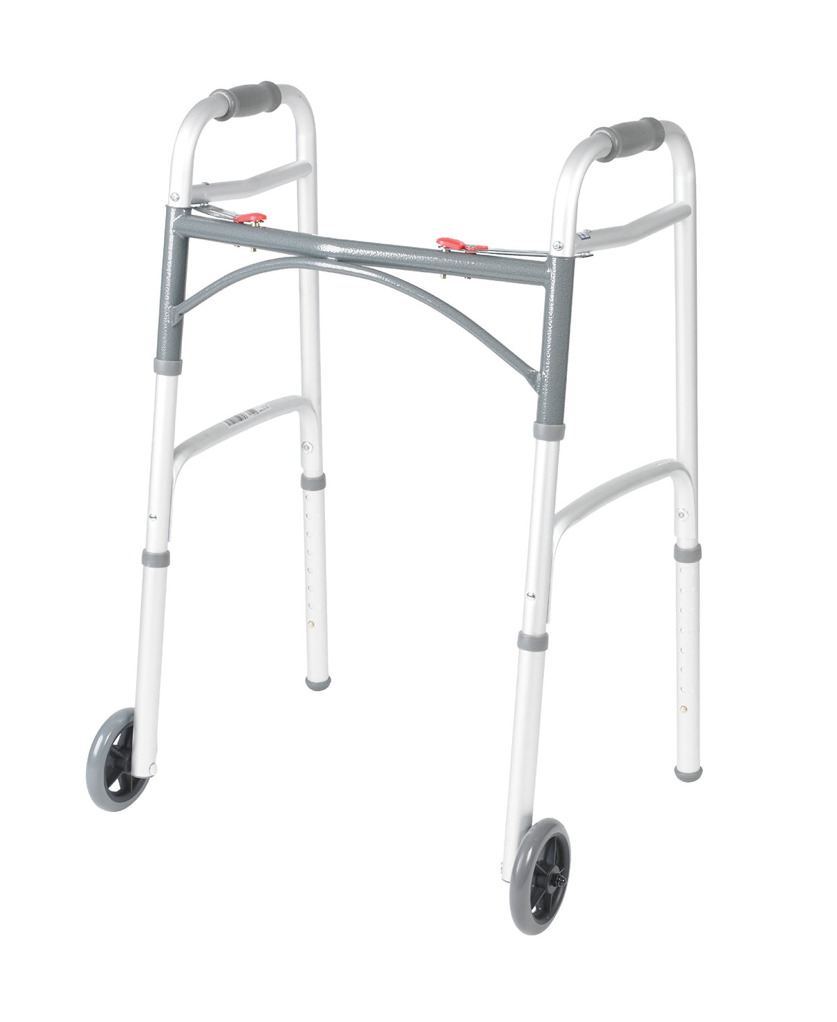 Shower Chair Bath Seat with Padded Arms and Adjustable Legs & Folding Walker with Wheels K10606