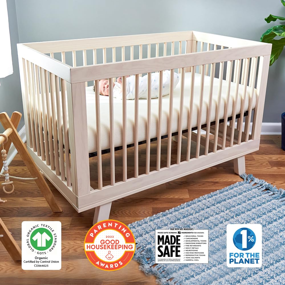Organic 2-Stage 144 Coil Crib Mattress with Protector Pad D569580