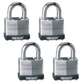Laminated Steel Padlock 4-Pack Q259