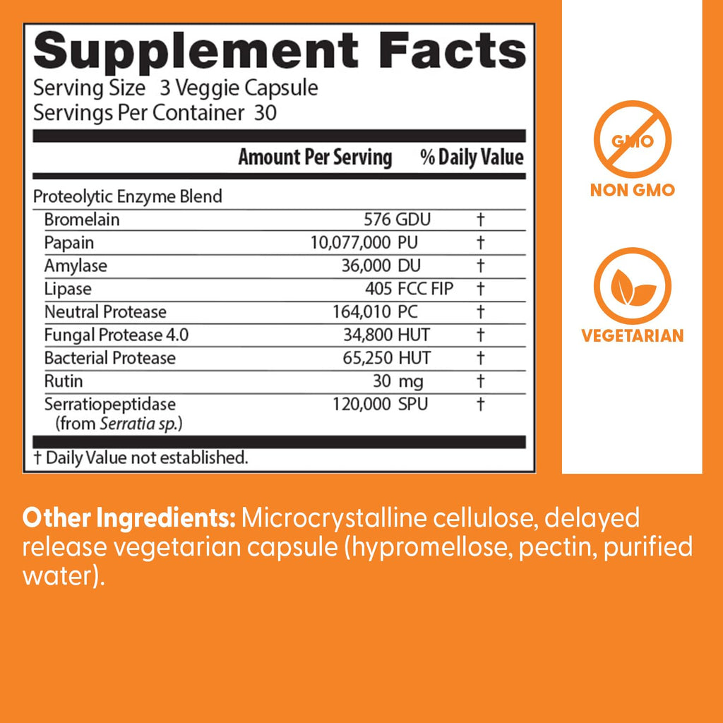 Bromelain 90 Veg Capsules W759508