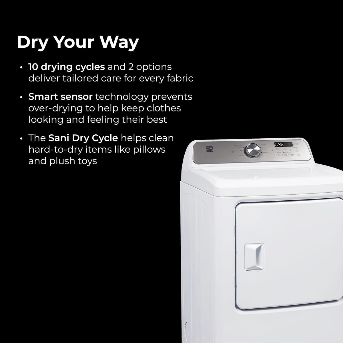 7.0 cu. ft. Front Load Electric Dryer - White S74317