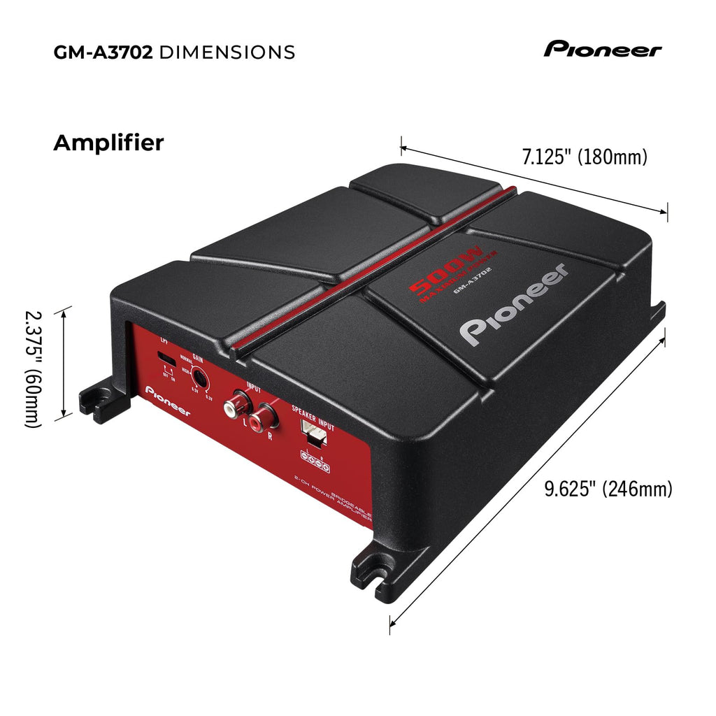 500W Max Class AB 2-Channel Car Amplifier Q651811
