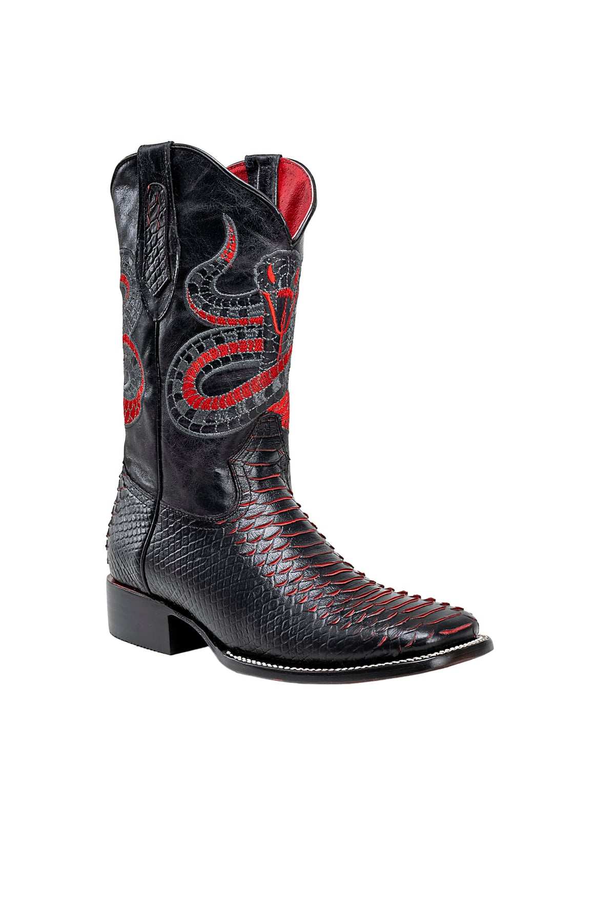 Men's Bi-tone Western Boot with Rubber Cap N7368