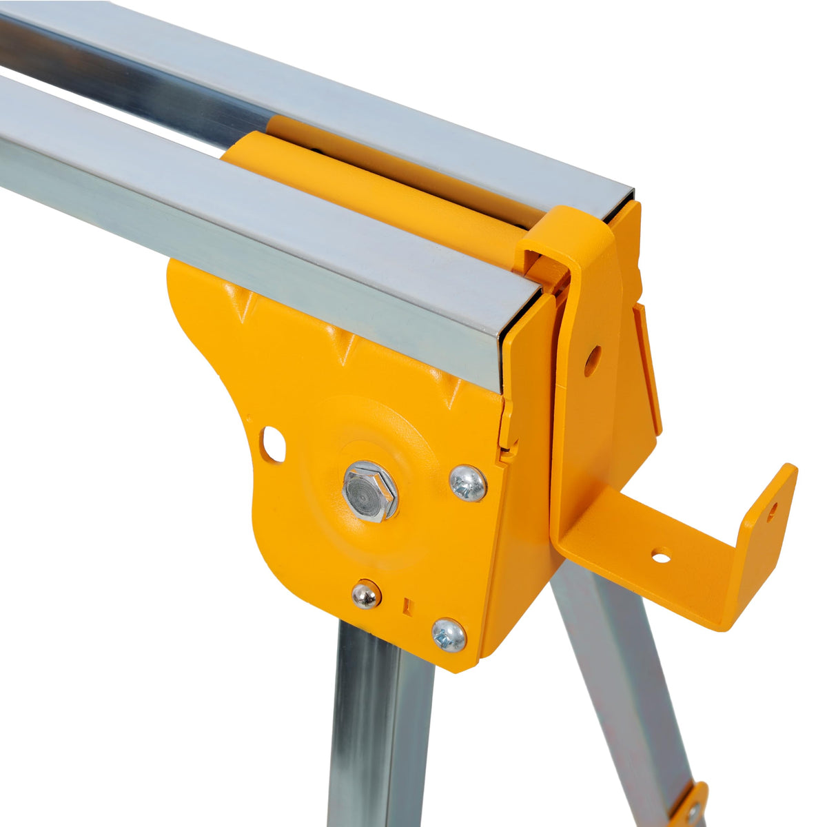 2 Pack Adjustable Folding Steel Sawhorses 1000LB R466574