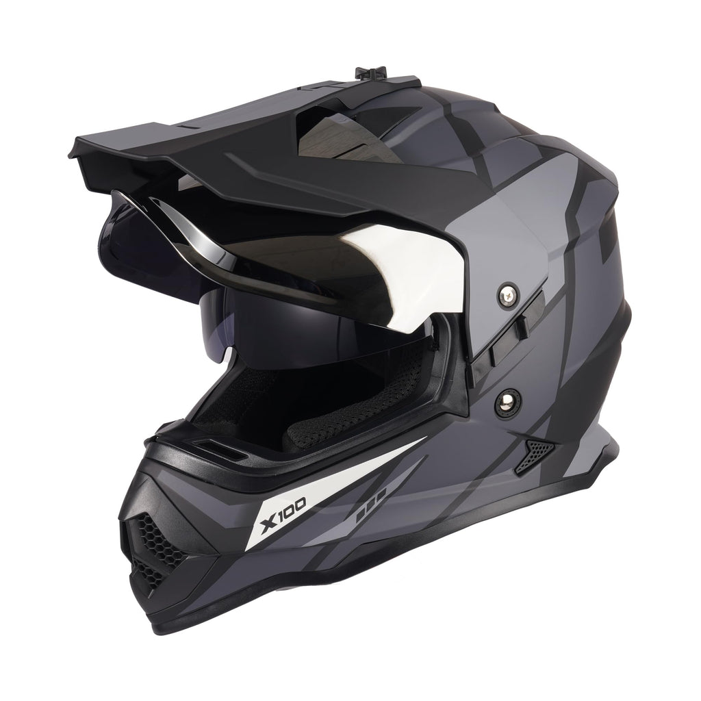 DOT Certified Dual Visor Motorcycle Helmet K220