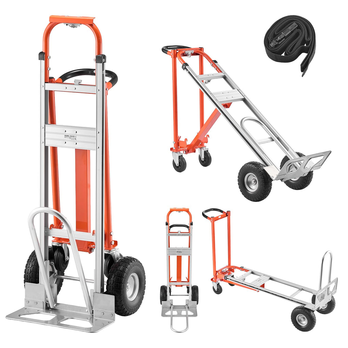 4 in 1 Hand Truck Dolly 1000 lbs Load Capacity R566