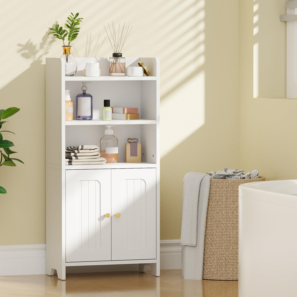 White 2 Door Bathroom Storage Cabinet X78239