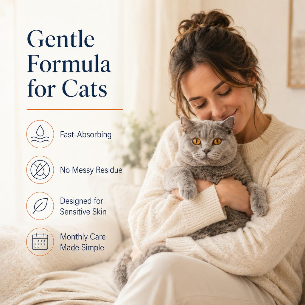 Waterproof Topical Flea & Tick Preventative for Cats, 6 Doses D280130