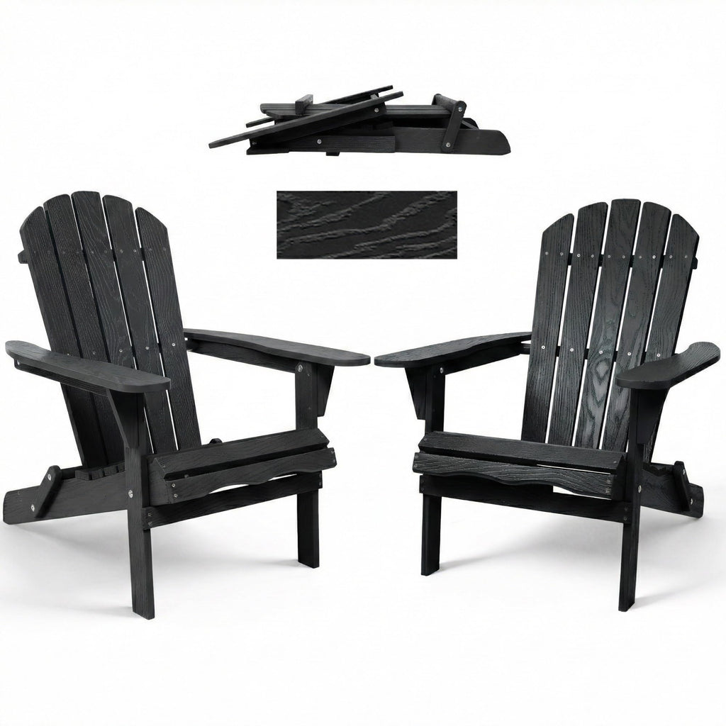 Folding Solid Cedar Wood Adirondack Chair S20053