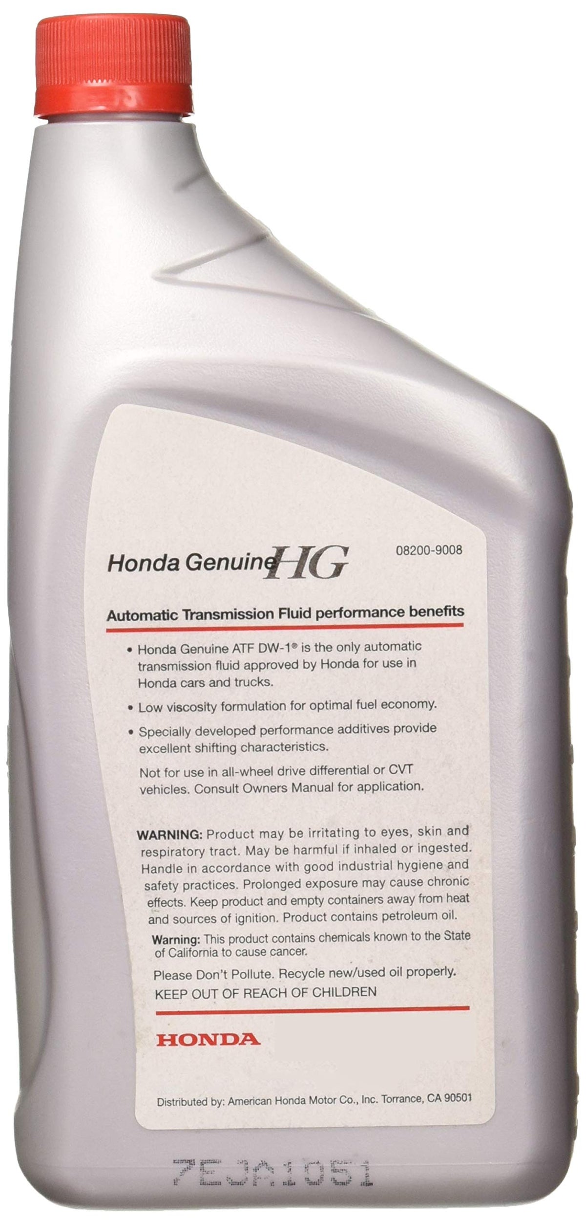 Automatic Transmission Fluid 2 Quarts K2668