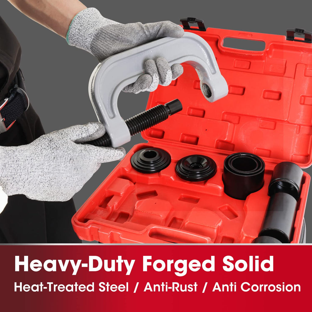 Ball Joint Press and U Joint Removal Kit, 10 PCS with Storage Case J21802