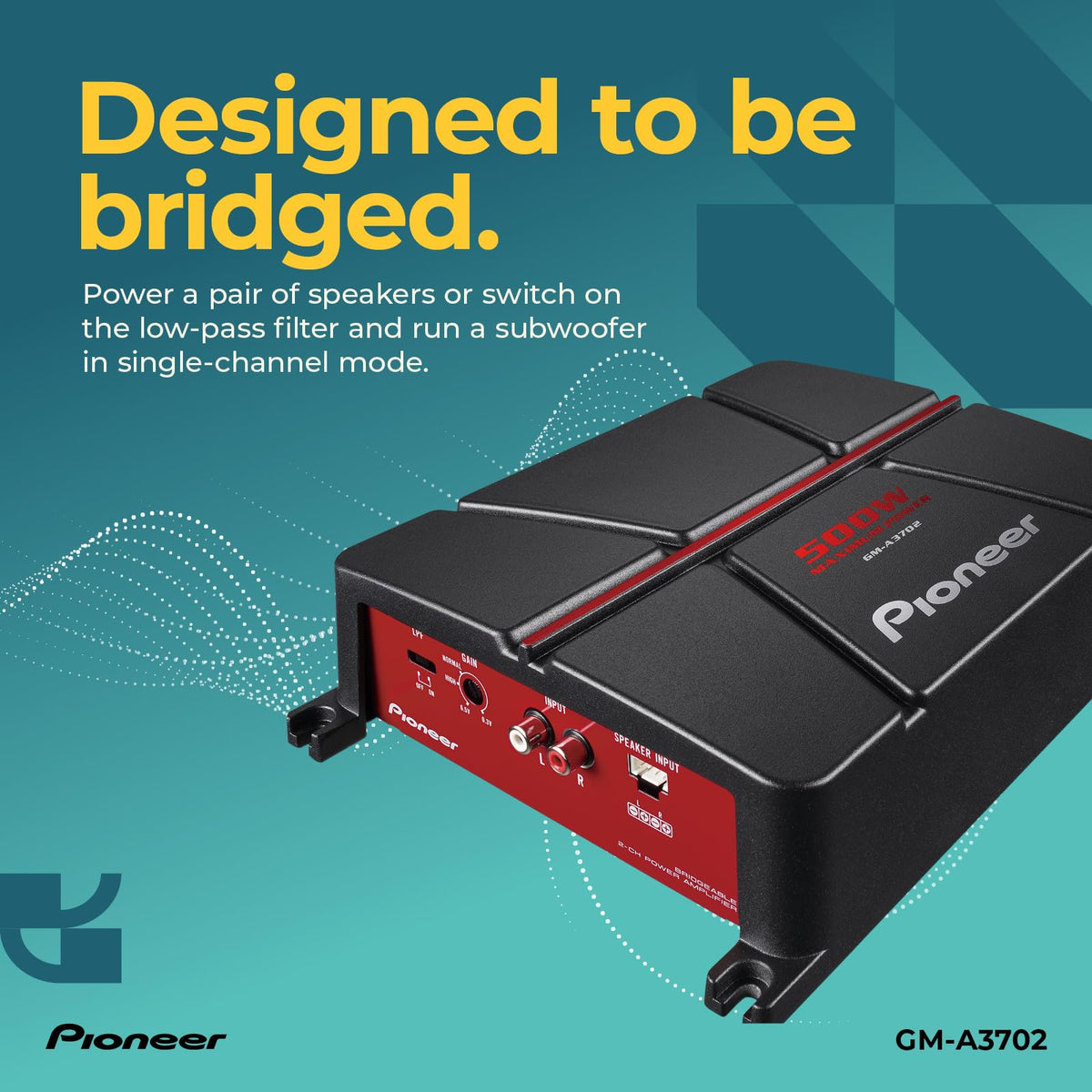 500W Max Class AB 2-Channel Car Amplifier Q651811