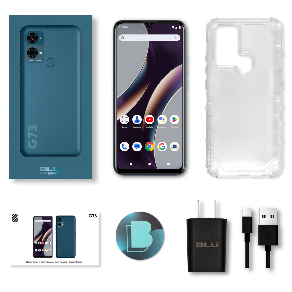 Unlocked 6.8” HD+ Infinity Display 128/6GB Triple 50MP Camera Blue P805874