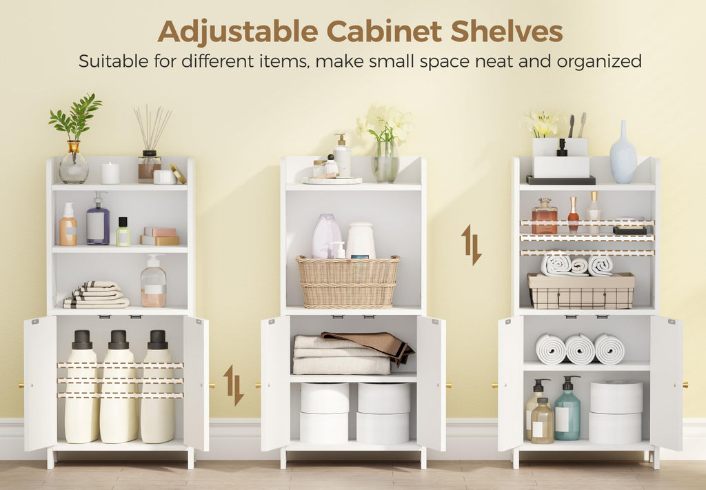 White 2 Door Bathroom Storage Cabinet X78239