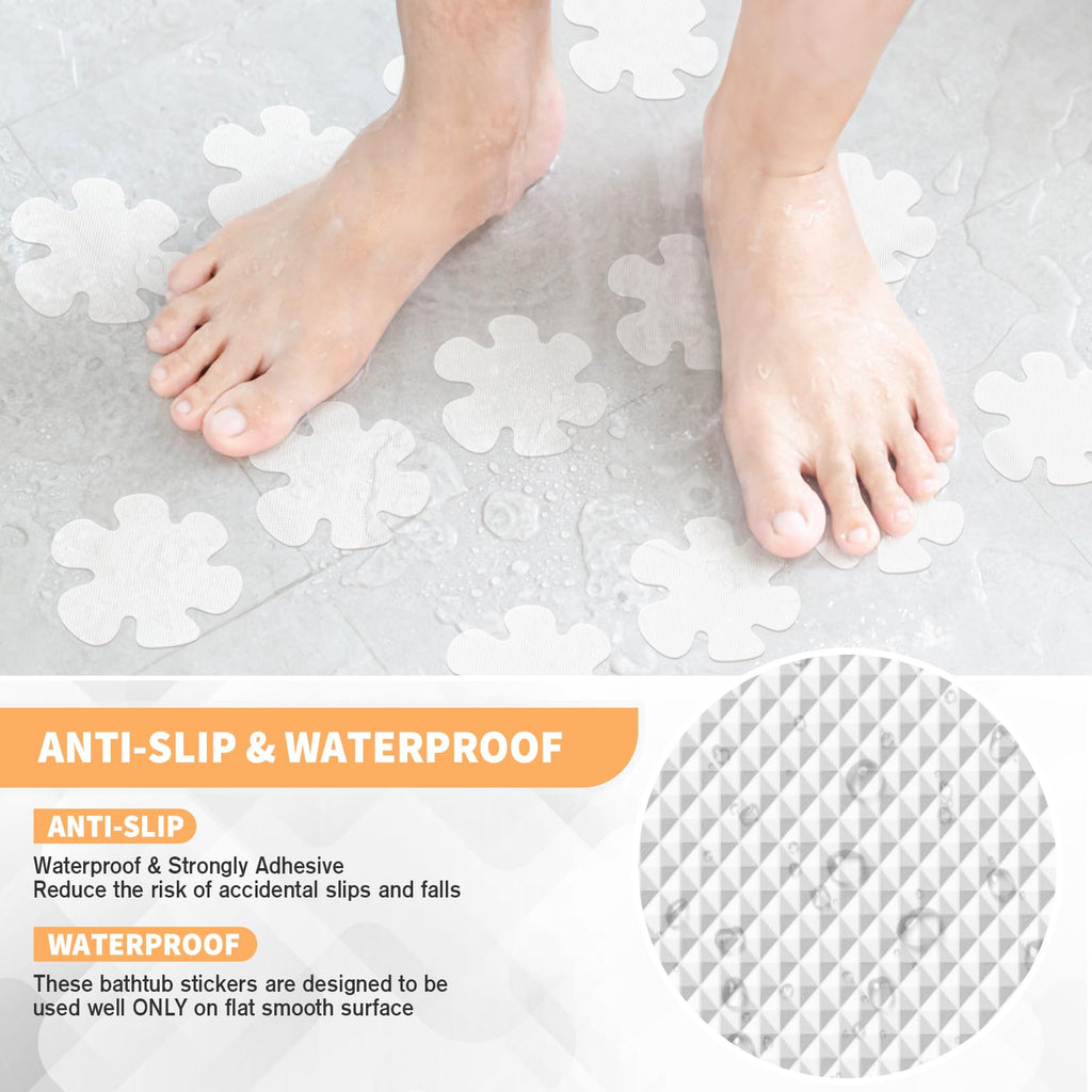 24 PCS Clear Non Slip Bathtub Stickers Y12675