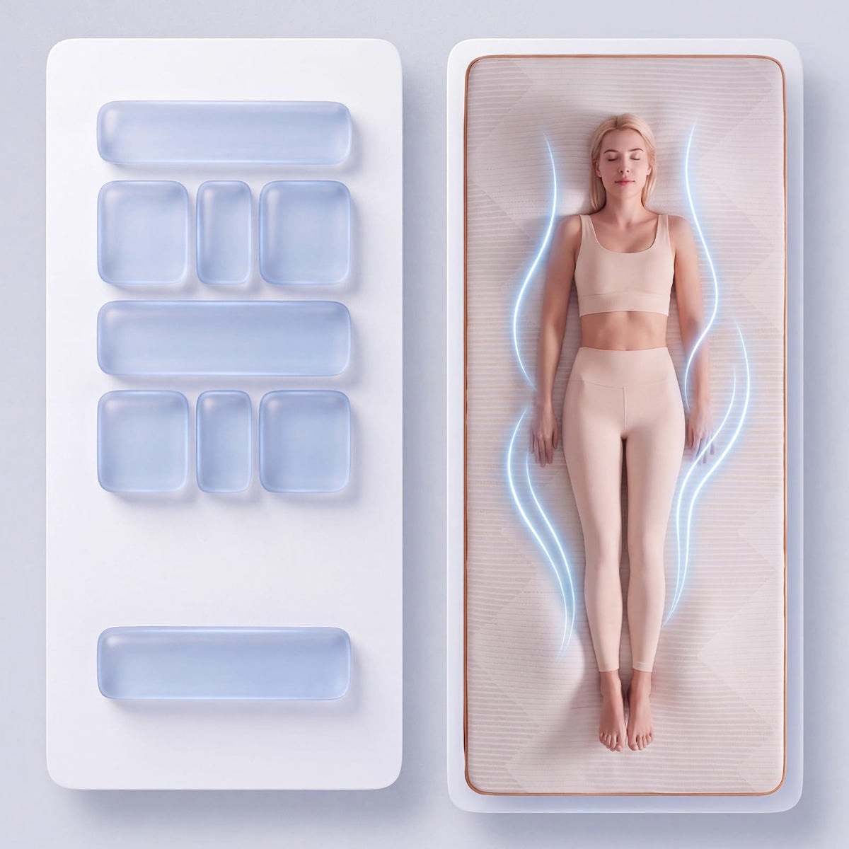 White Heated Full Body Massage Mat T33633