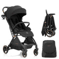 Gravity Folding Baby Stroller with Canopy & Cup Holder, Black C40556